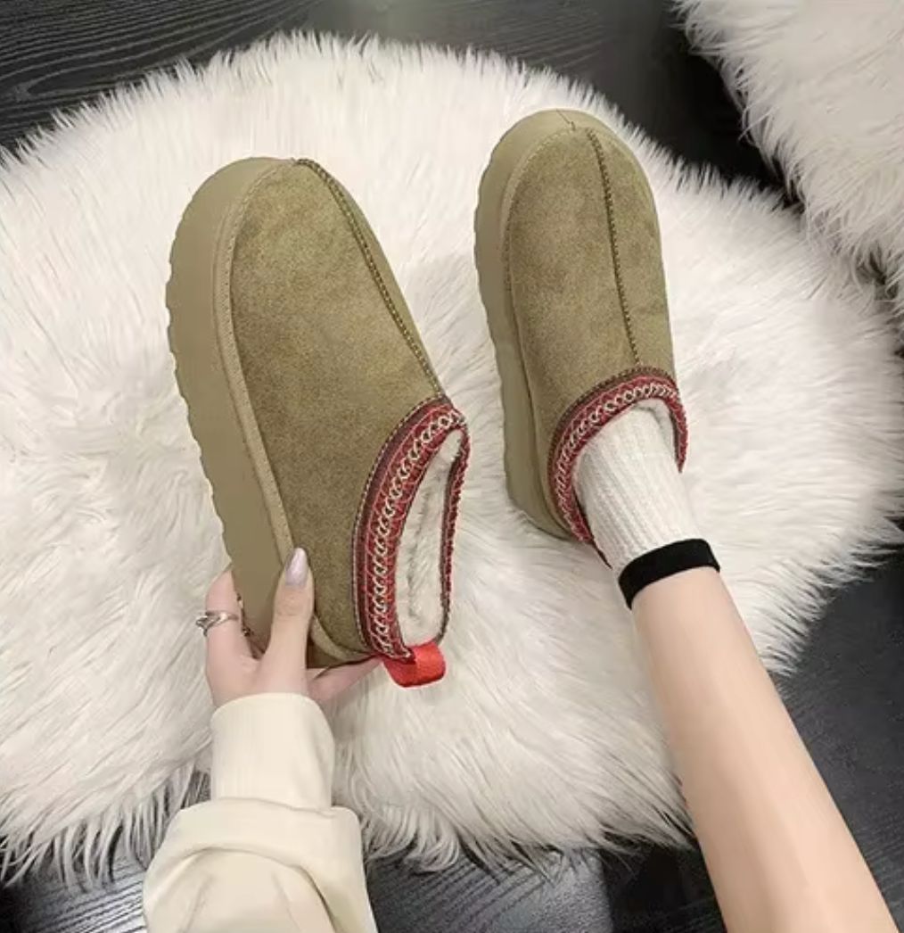Botines afelpados