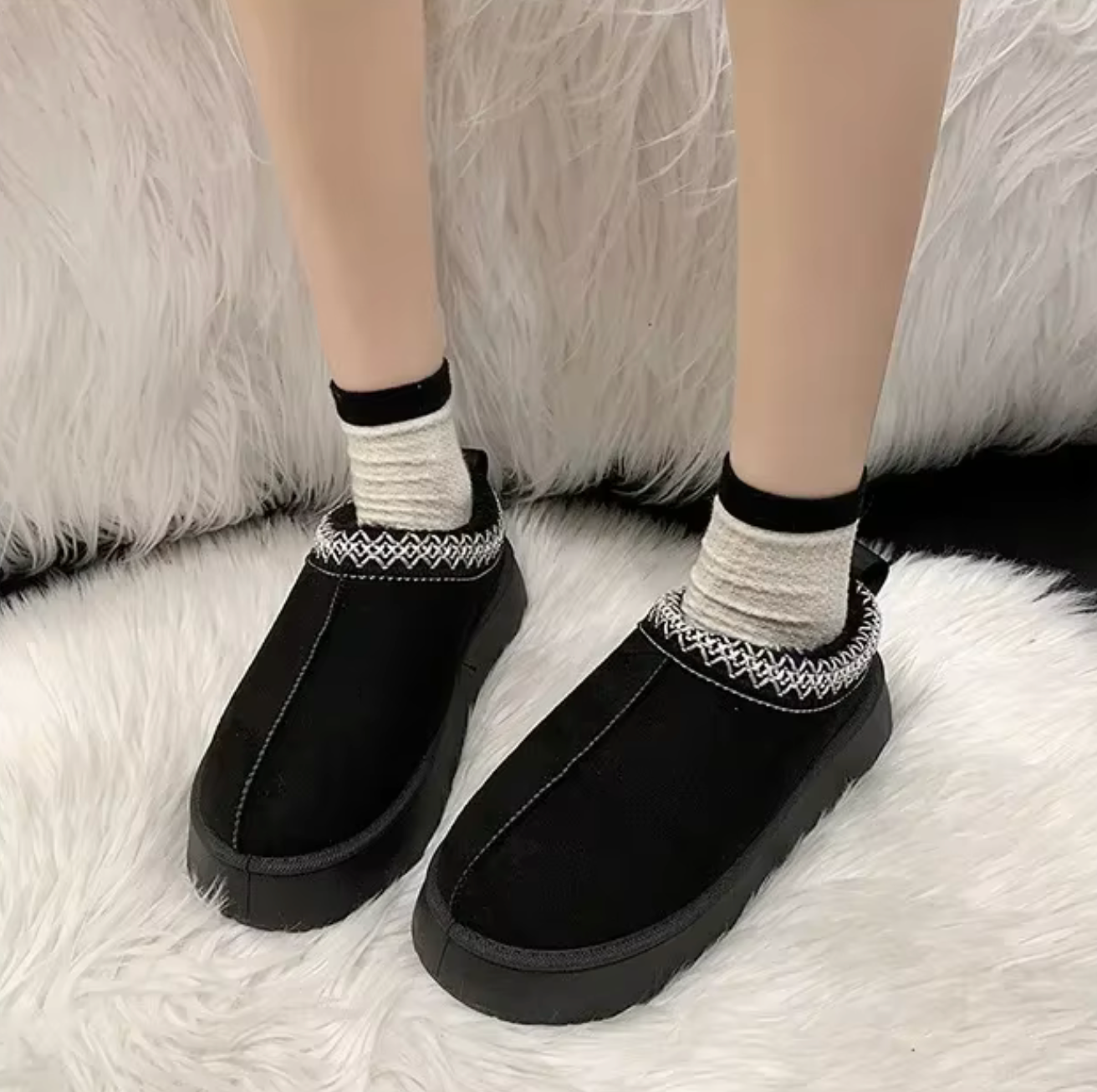 Botines afelpados